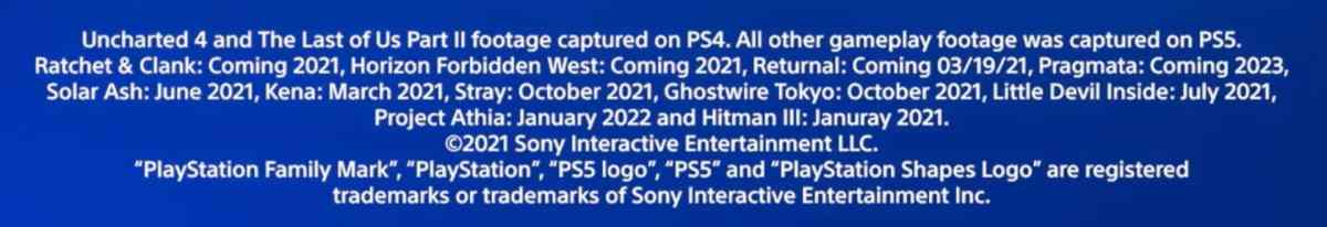 PlayStation 5 CES 2021 release dates Project Athia Stray Ghostwire Tokyo Hitman III Pragmata