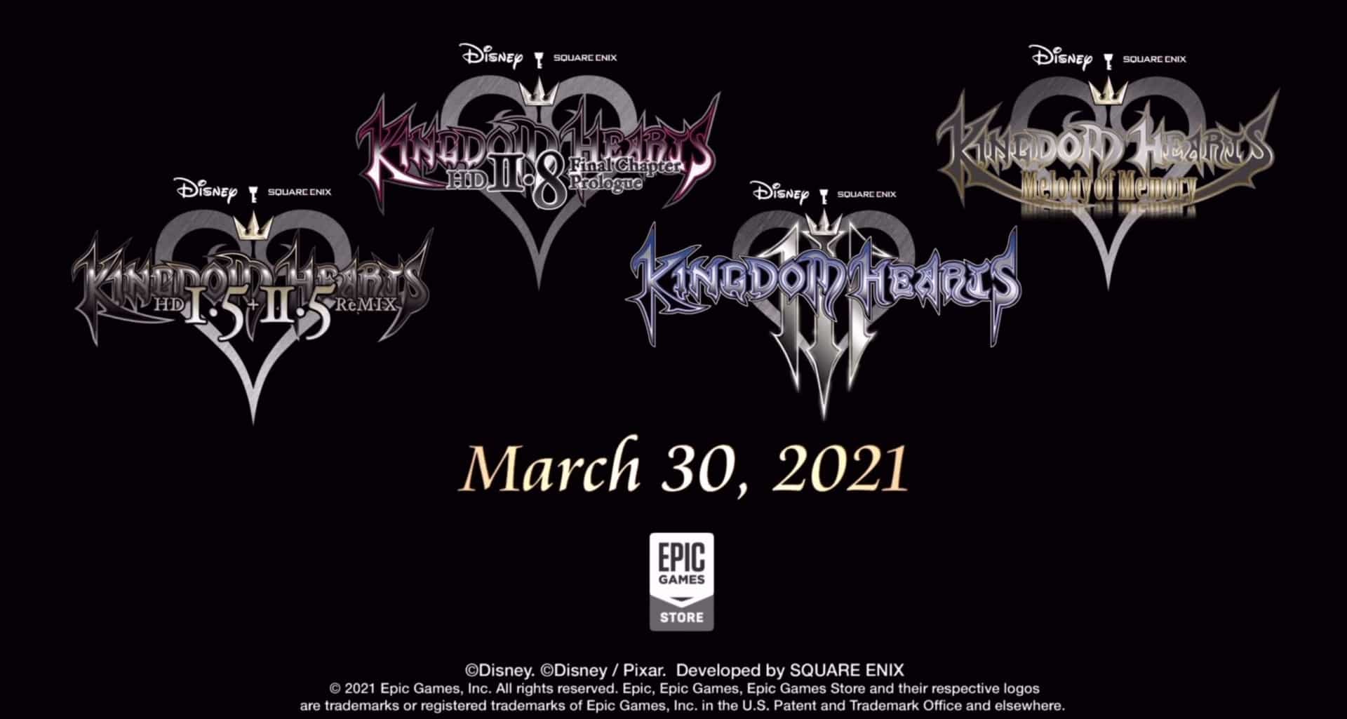 Kingdom Hearts PC Epic Games Store EGS Square Enix
