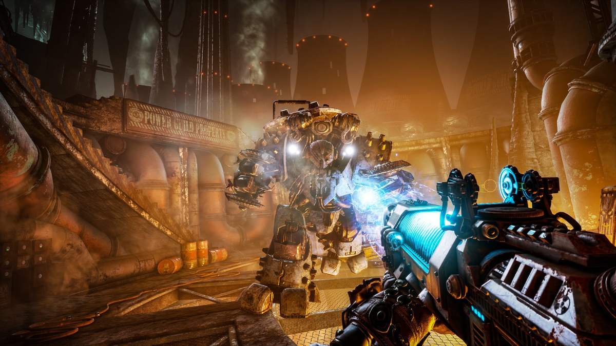 Focus Home Interactive Necromunda: Hired Gun interview Streum On Studio Victor Mercier game producer Warhammer 40,000 40K brutal frenetic first-person shooter fast FPS with cyber mastiff