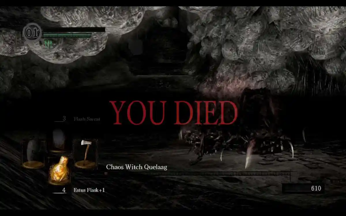 you died game over video games dark souls bloodborne demon's souls