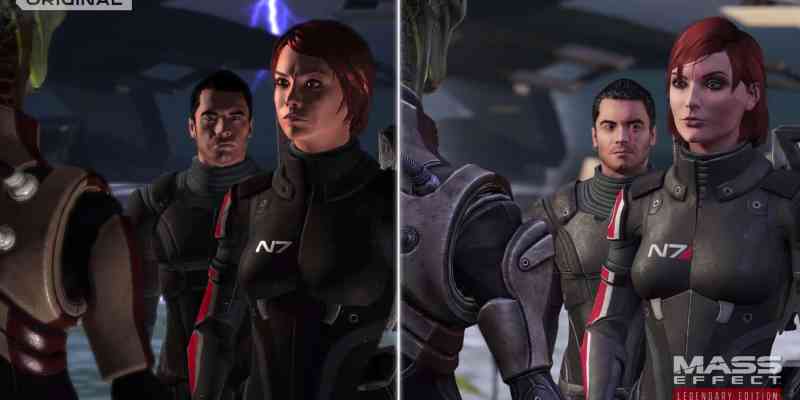 Mass Effect Legendary Edition graphics comparison trailer BioWare, visuals video EA
