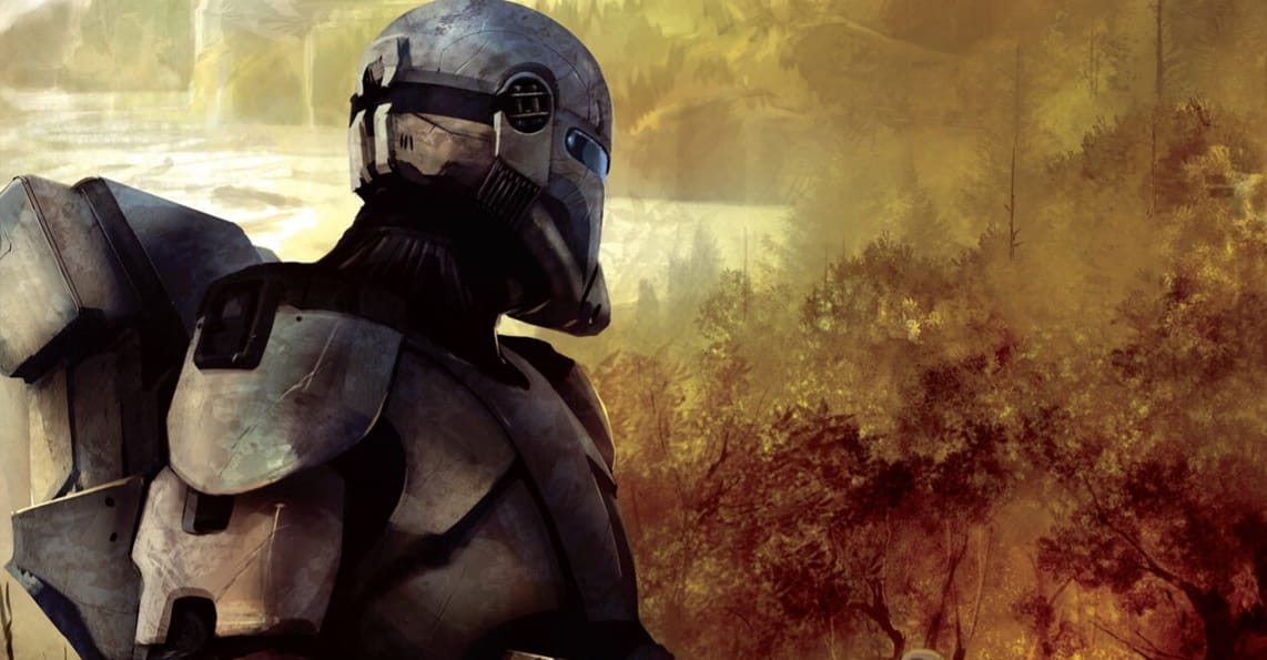 Null Alpha arc trooper Star Wars: The Bad Batch clone army troopers