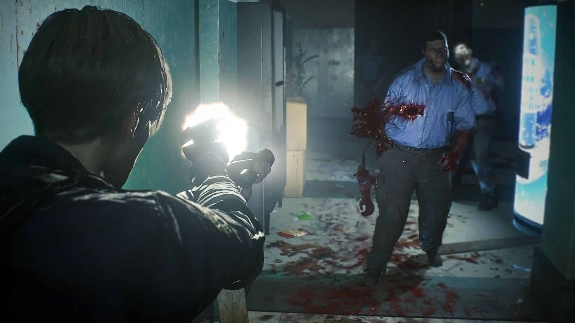 Capcom Resident Evil 2 remake cheat the undead zombies until Mr. X shows up