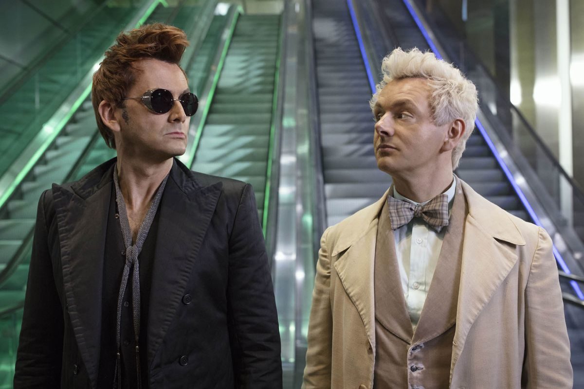 Good Omens season 2 is happening at Amazon Prime Video, & creator Neil Gaiman explains how it still incorporates ideas with Terry Pratchett.