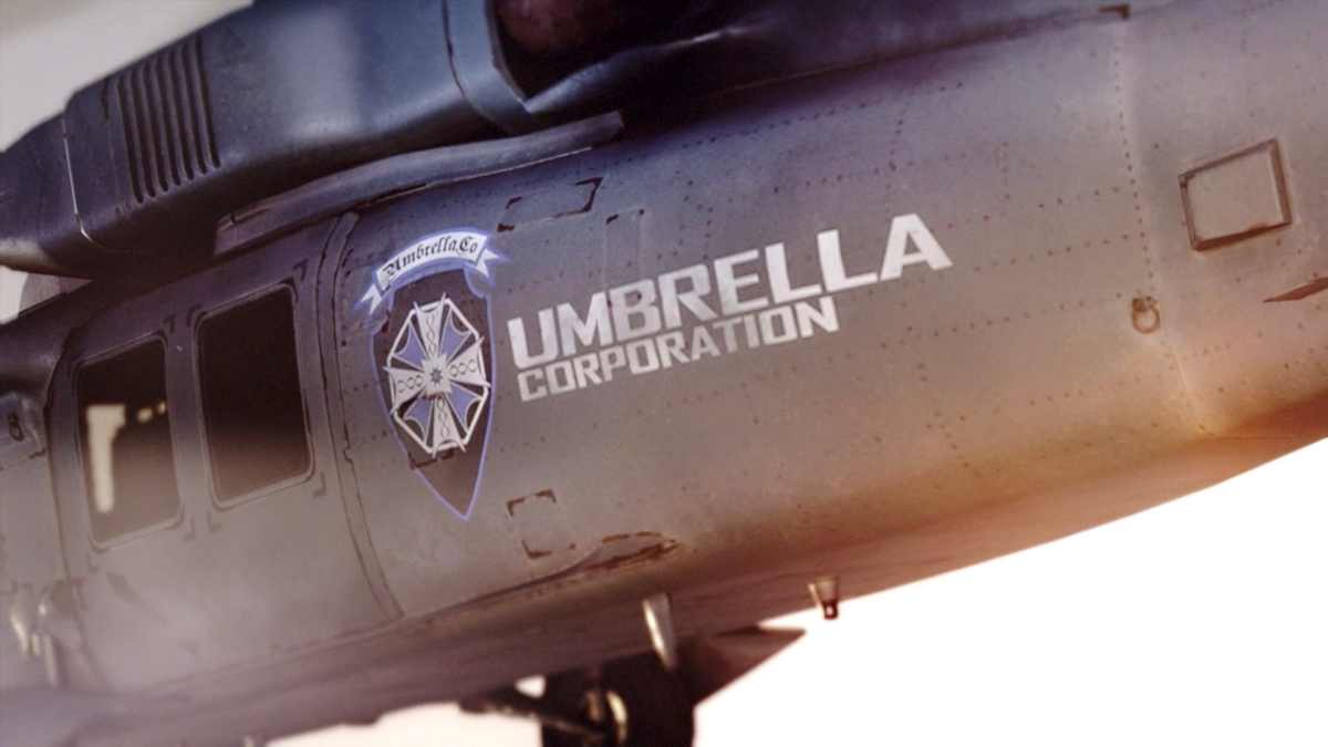 Resident Evil 7 VII Blue Umbrella Corporation helicopter