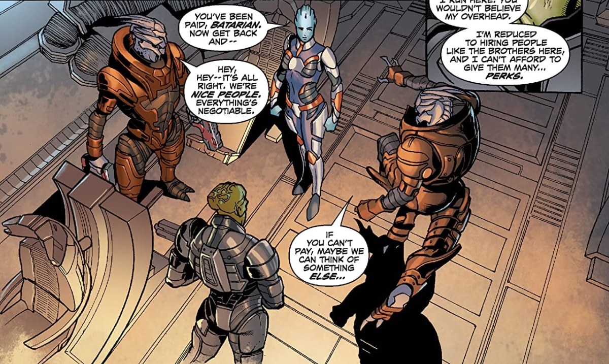 Mass Effect: Redemption BioWare comic book mini-series ties to Lair of the Shadow Broker DLC in Mass Effect 2