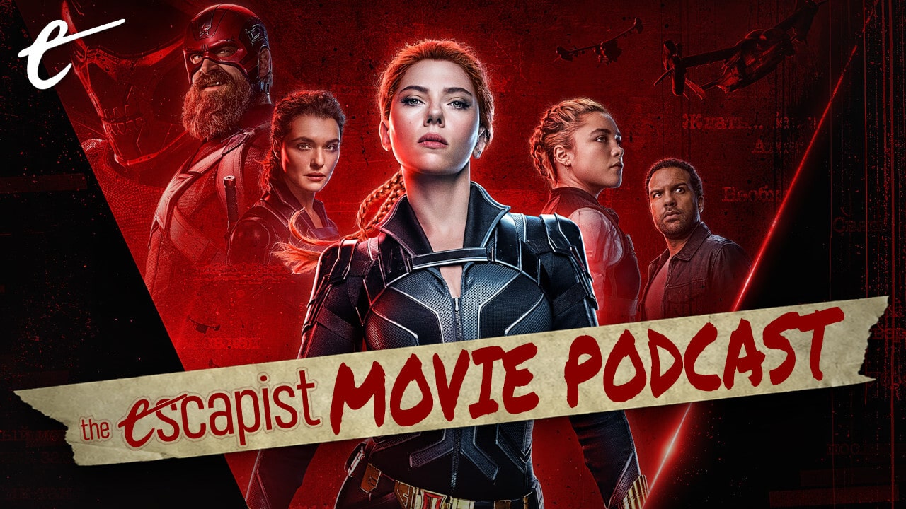 the escapist movie podcast black widow jack packard darren mooney richard newby