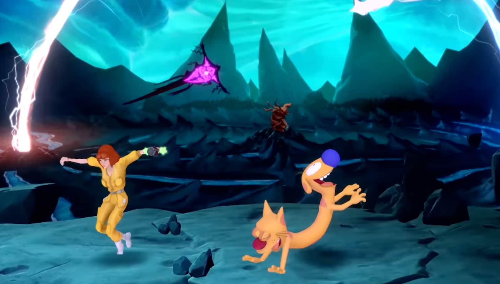 Nintendo Switch April ONeil trailer CatDog Nickelodeon All-Star Brawl TMNT Teenage Mutant Ninja Turtles April O'Neil