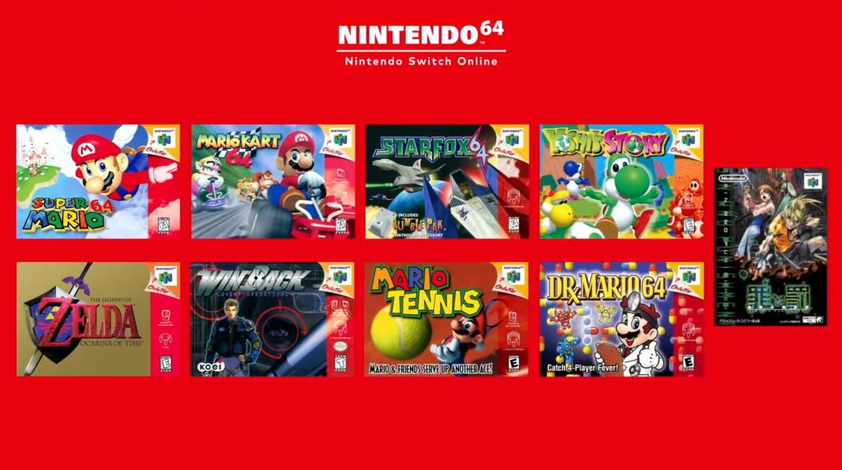 Nintendo Switch Online, Nintendo 64, Sega Genesis, games