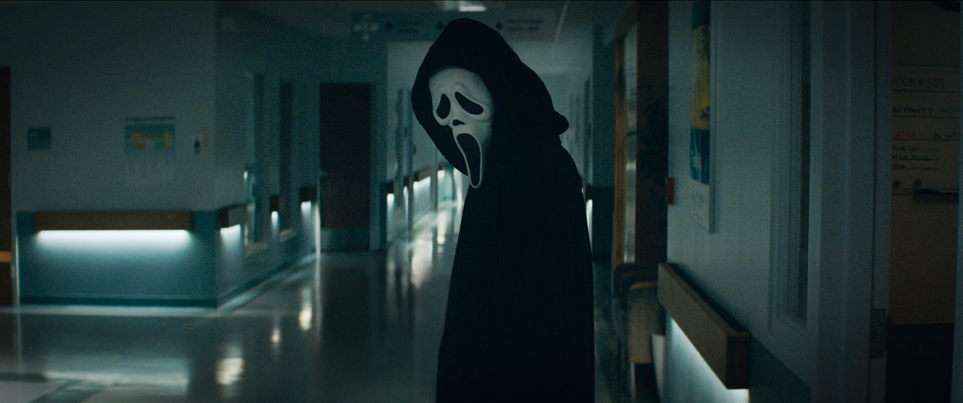 Scream 5, a reboot and sequel both, gets its first trailer with a new Ghostface killer and Neve Campbell, Courteney Cox, and David Arquette.