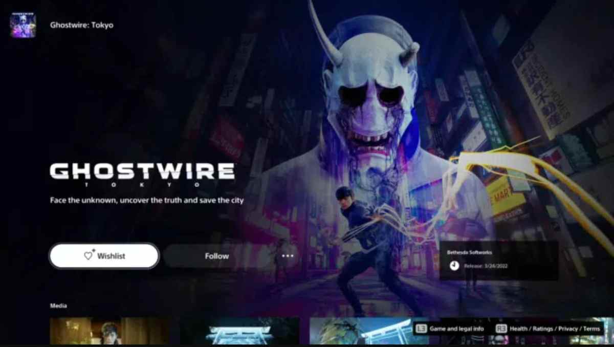 Ghostwire: Tokyo, Leak, release date, PlayStation
