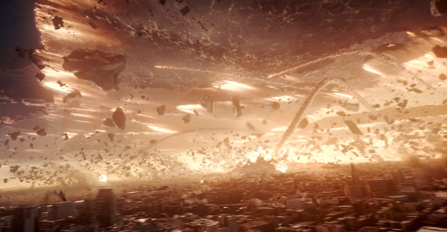 Moonfall official trailer 2 Roland Emmerich moon falls to destroy Earth Halle Berry Patrick Wilson John Bradley