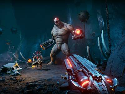 Scathe, Doom, FPS, bullet hell, Damage State, Kwalee, gameplay, trailer, reveal, announcement