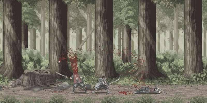 Meifumado, old bit, indie, action, sword, katana, pixel, 16-bit, 8-bit, kickstarter