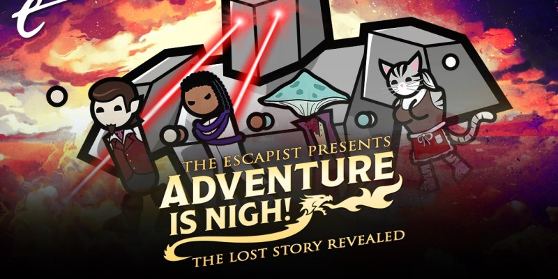 Jack Packard Adventure Is Nigh season 1 behind the scenes DM screen the lost untold story with colossus giant robot Dungeons & Dragons D&D inspiration, design process, improv lessons learned from Grinderbin, Dabarella, Mortimer, Sigmar
