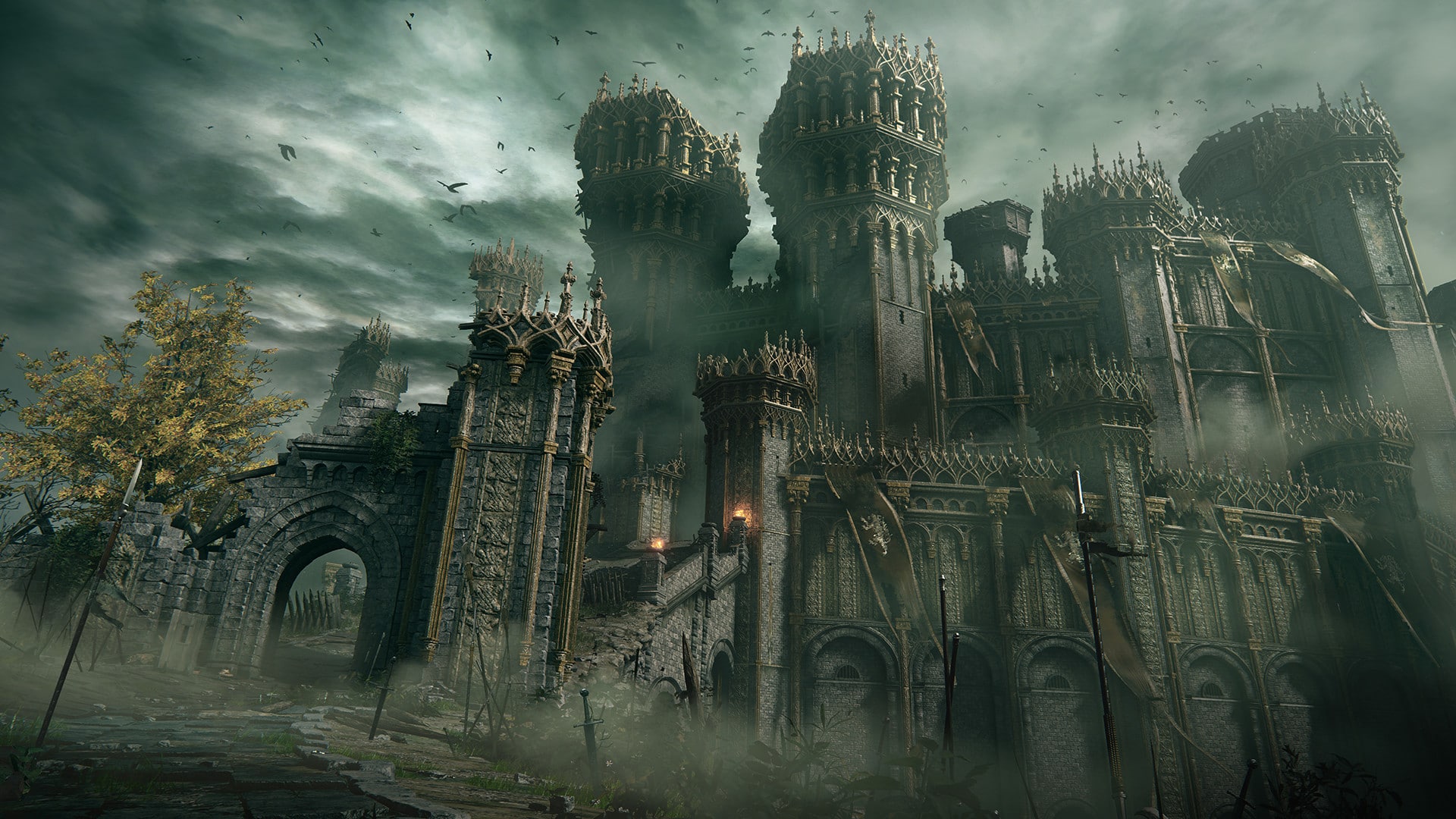 Elden Ring post-apocalypse FromSoftware decadent decay world design Dark Souls Bloodborne Dying Earth Demon's Souls
