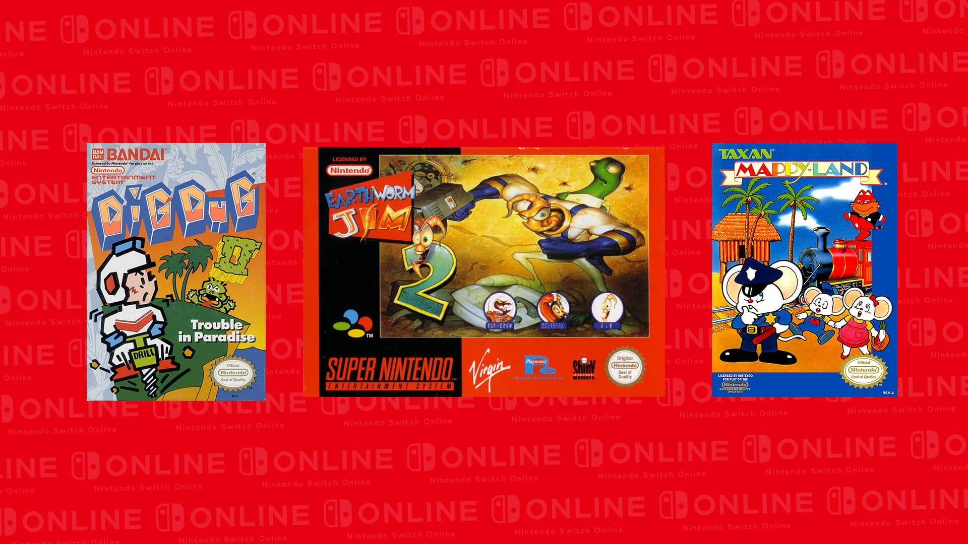 Mappy-Land,' 'Dig Dug II' and 'Earthworm Jim 2' come to Nintendo Switch  Online