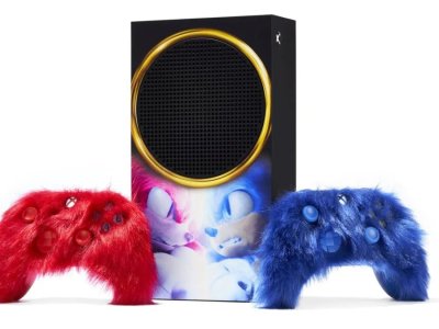 Sonic the Hedgehog 2 movie Xbox Series S custom furry fuzzy controller controllers