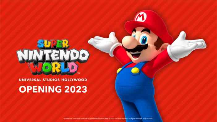 Super Nintendo World Universal Studios Hollywood opening date launch 2023