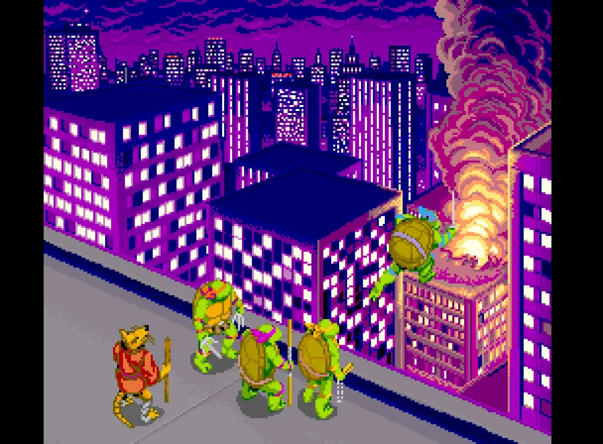 Konami Teenage Mutant Ninja Turtles arcade game 1989 is not good but it is important and necessary for The Cowabunga Collection from Digital Eclipse