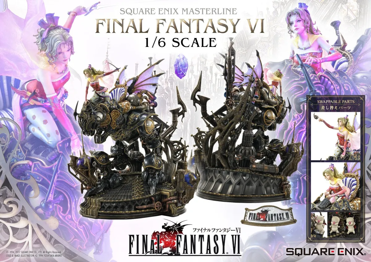 Final Fantasy VI Terra Magitek statue expensive series creator Hironobu Sakaguchi Square Enix $12,000 1,485,000 yen limited 600