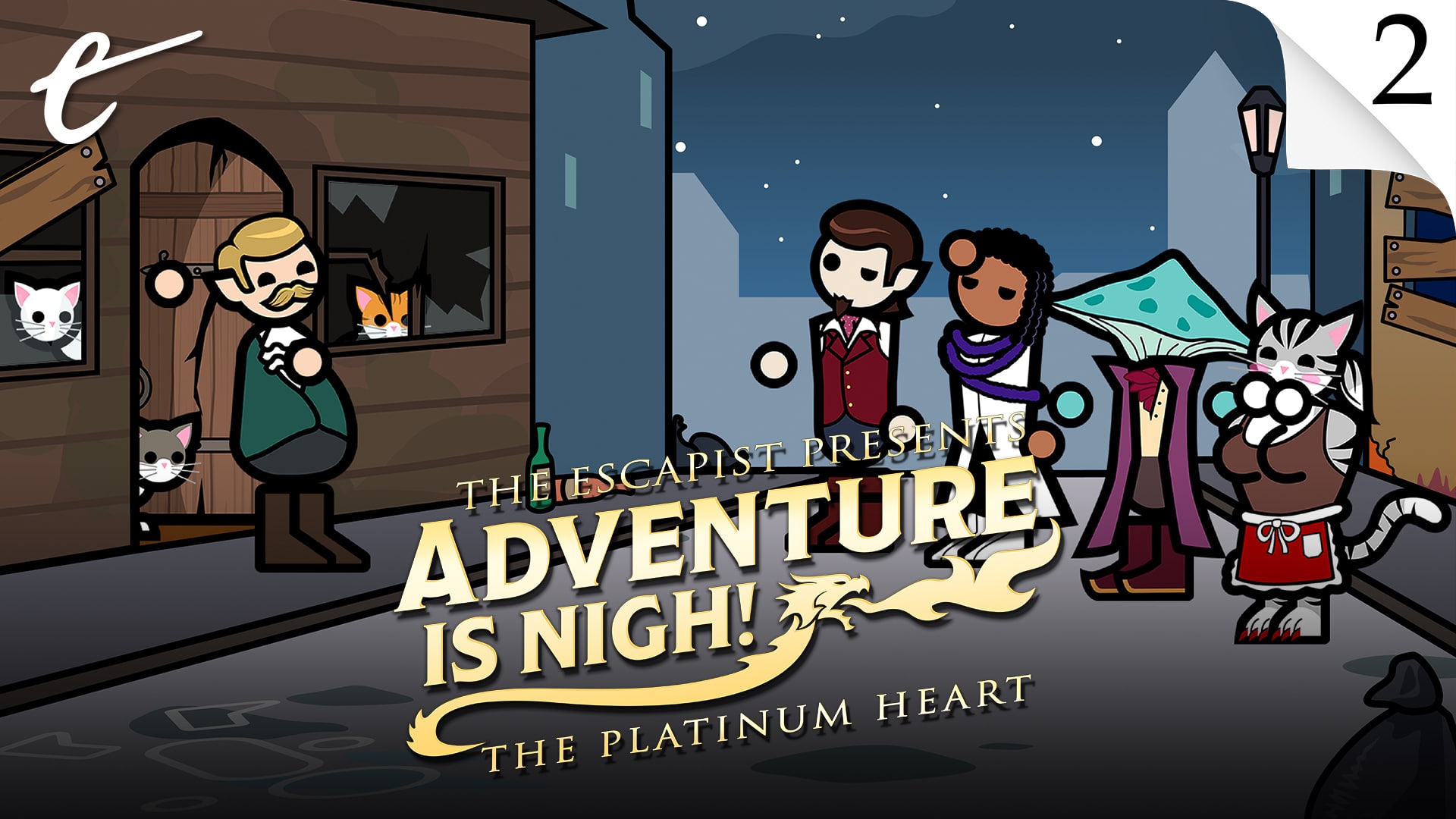 Adventure Is Nigh season 2 episode 2 Platinum Heart Welcome to VVestage S2 E1 S2E1 Jack Packard D&D DM Yahtzee Croshaw KC Nwosu Amy Campbell Jesse Galena Escapist Dungeons & Dragons campaign