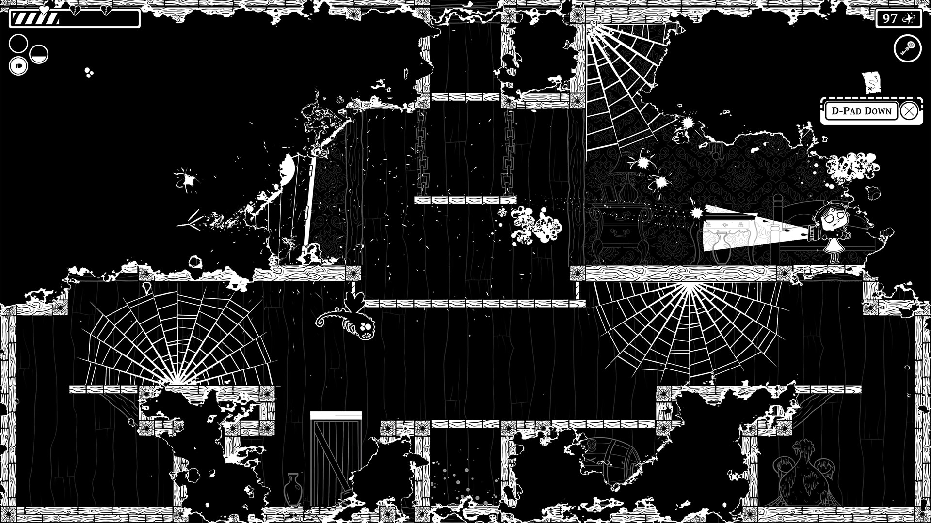 Eyes in the Dark: The Curious Case of One Victoria Bloom preview Steam Next Fest demo out now PC roguelight roguelite Under the Stairs Gearbox Publishing