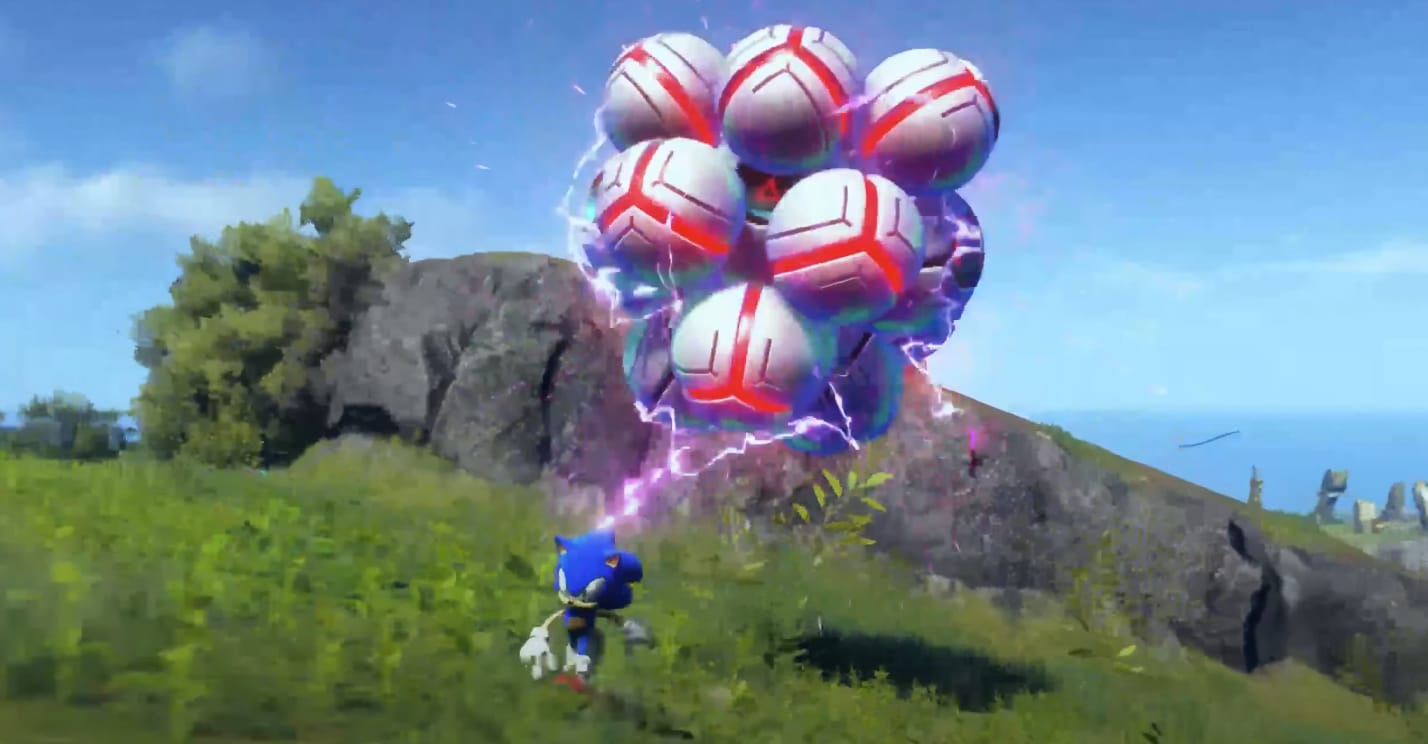 Sonic Frontiers combat gameplay video reveal IGN first look new Sonic the Hedgehog battle mechanics moves special attacks