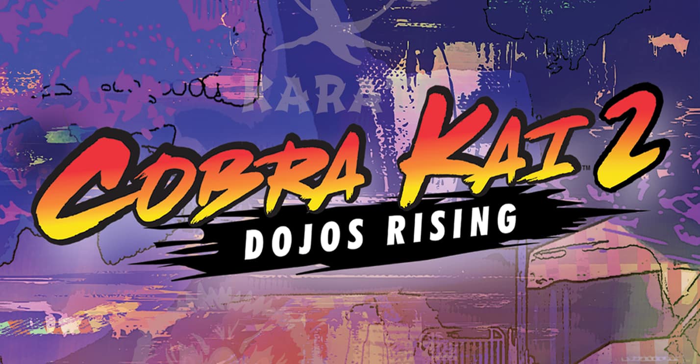 Cobra Kai 2: Dojos Rising GameMill Entertainment Flux Games brawler beat em up sequel Nintendo Switch PS4 PS5 Xbox One Series X S PC Steam PlayStation 4 5 Eagle Fang 28 characters online tournament play new story features