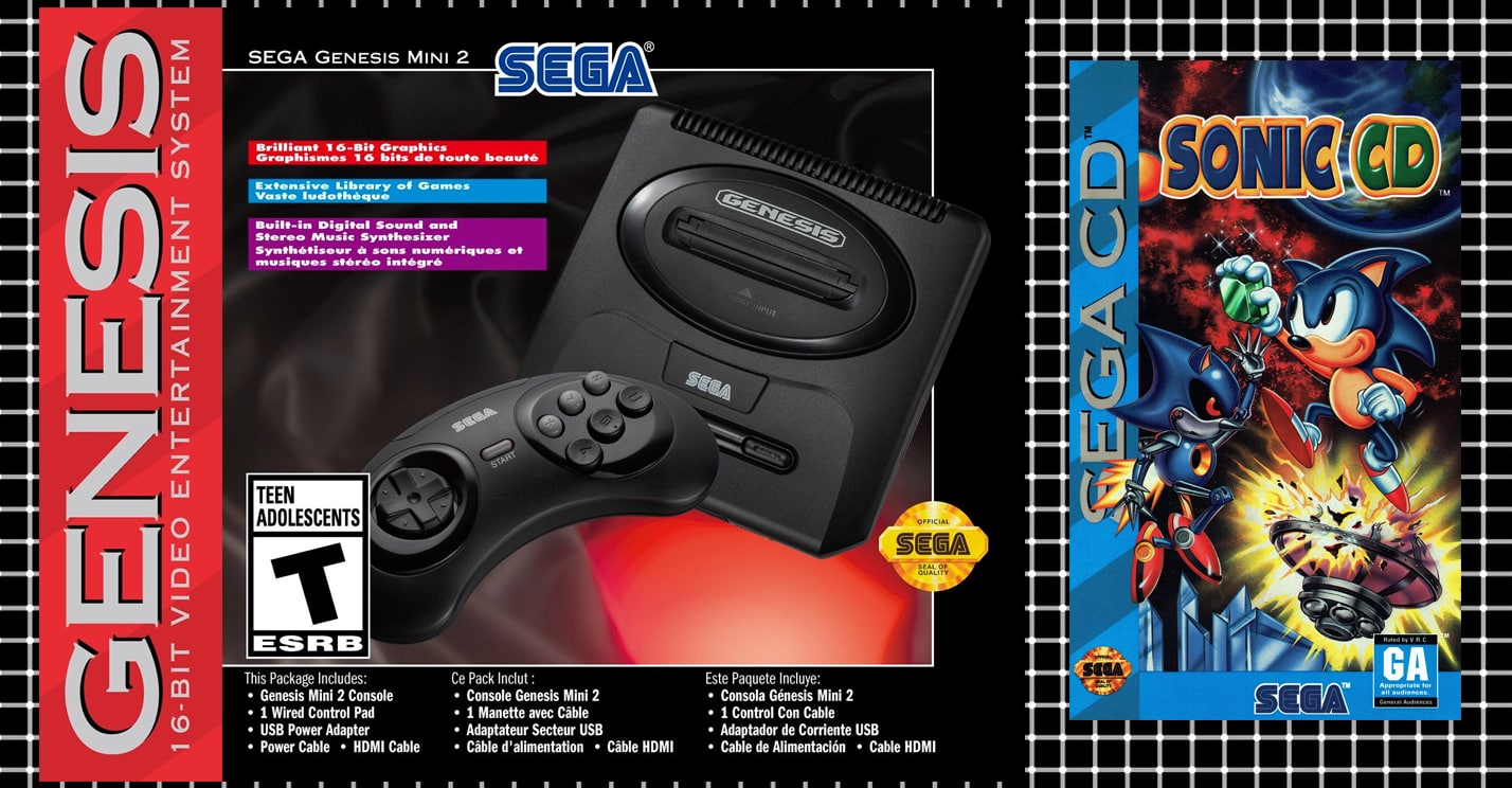 Sega Genesis Mini 2 Sega CD games video game list release date October 27, 2022