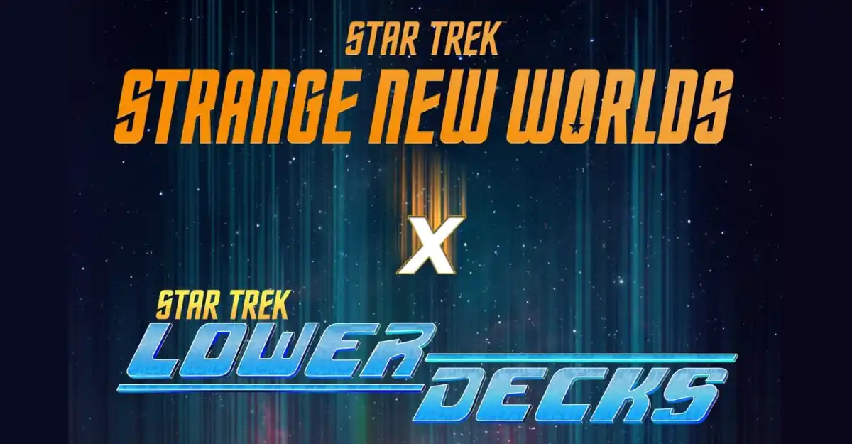 Star Trek: Strange New Worlds season 2 x Lower Decks crossover animated animation Jack Quaid Ensign Brad Boimler Ensign Beckett Mariner Tawny Newsome