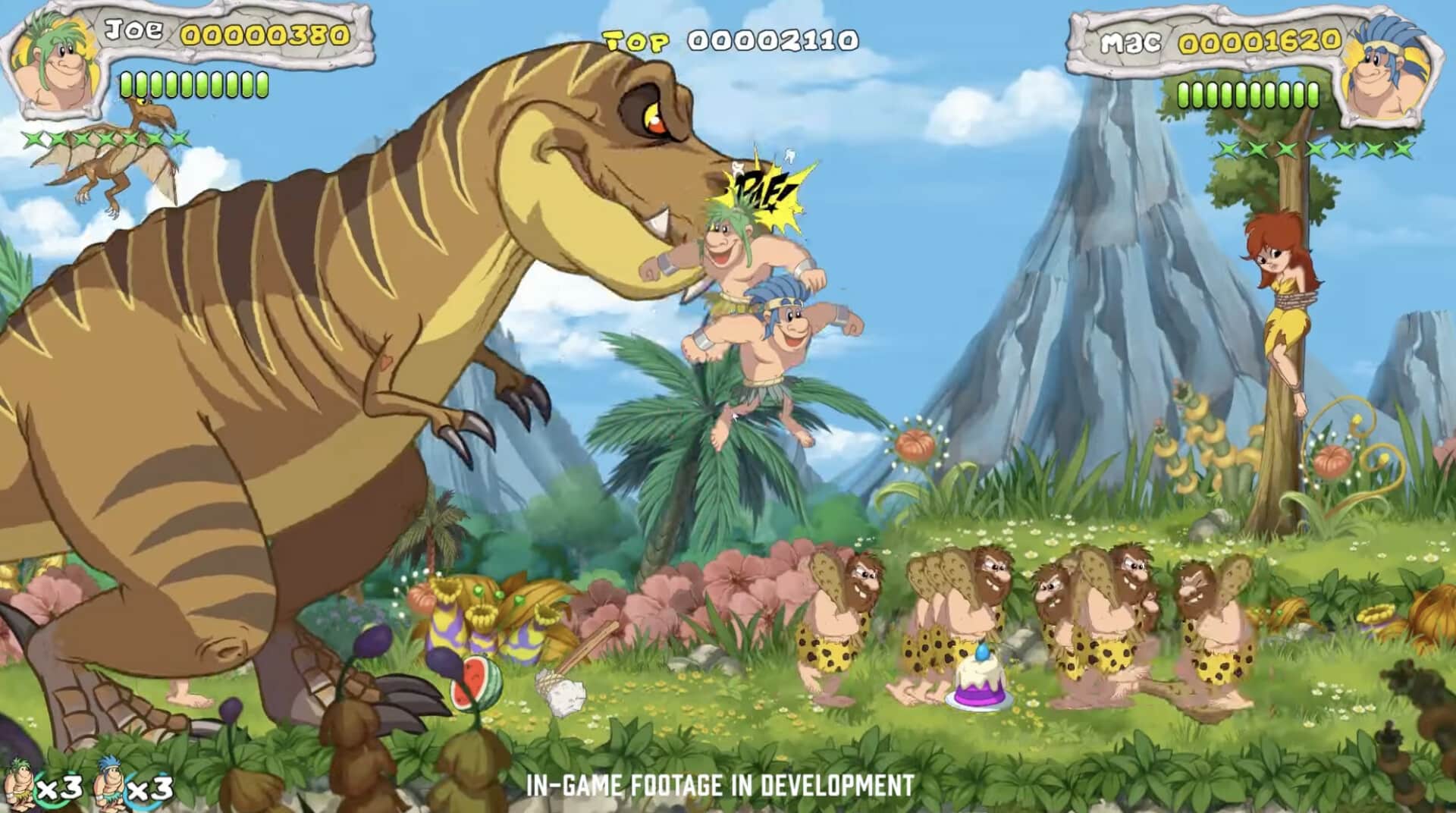 Mr. Nutz Studio and Microids share a New Joe & Mac: Caveman Ninja gameplay trailer and release window of November 2022 for PC and consoles.