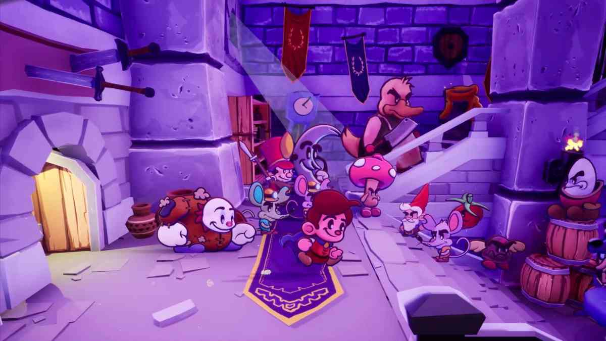 Flynt Buckler Wakes the Sleepy Castle teaser trailer Kickstarter Q4 2023 release date Nintendo Switch PC Paper Mario RPG