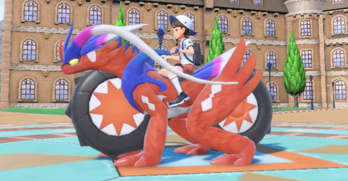 Pokémon Presents 2022: You can ride and travel on the Legendary Pokémon Koraidon and Miraidon in Scarlet & Violet as a mode of transportation drive sprinting build swimming gliding drive aquatic glide