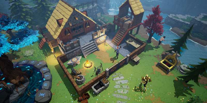 Tribes of Midgard Season 3: Inferno Saga Survival Mode 2.0 Construction Crafting revamped Gearbox Publishing Norsfell