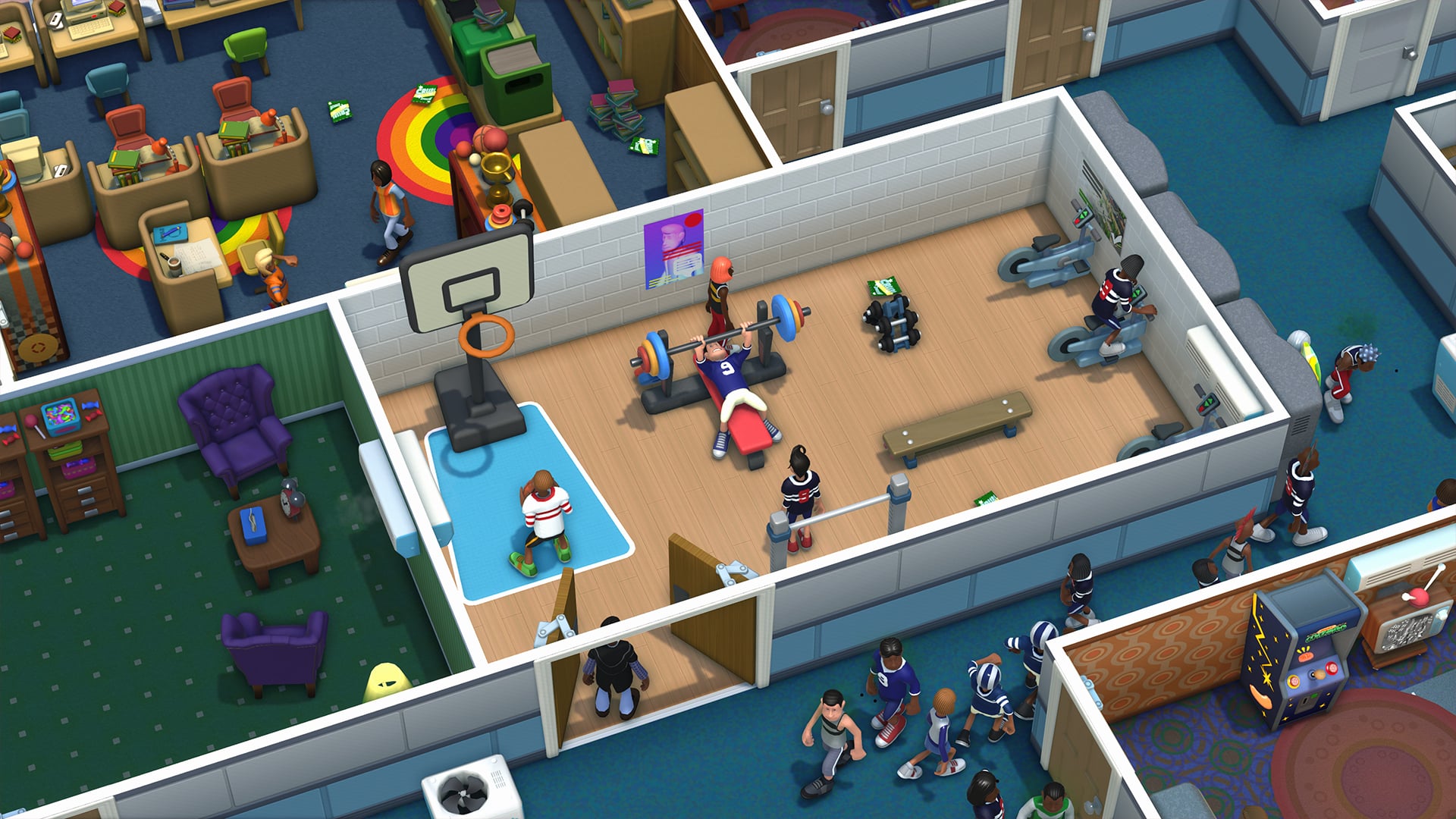 Two Point Campus review PC Steam Sega Two Point Studios accessible fun funny charming management sim simulation