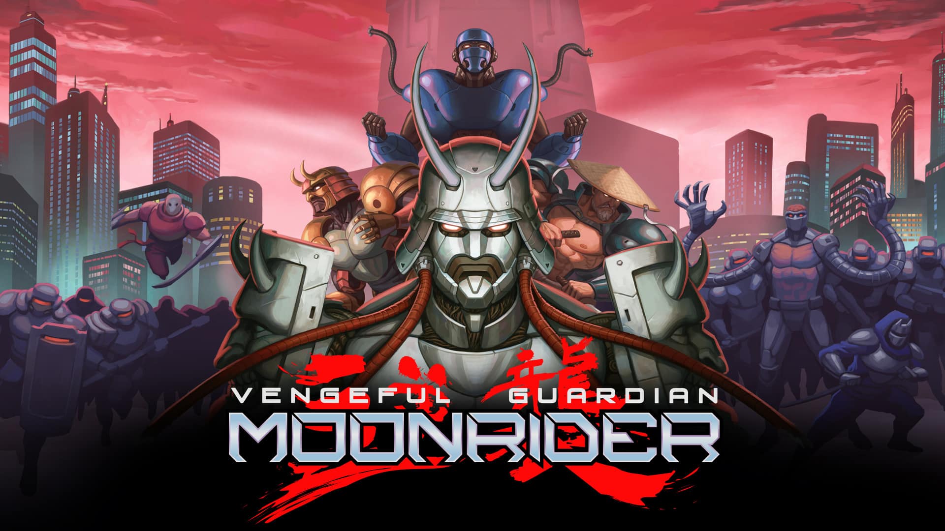 Vengeful Guardian: Moonrider announcement trailer JoyMasher The Arcade Crew action 16-bit platformer sidescroller Mega Man X
