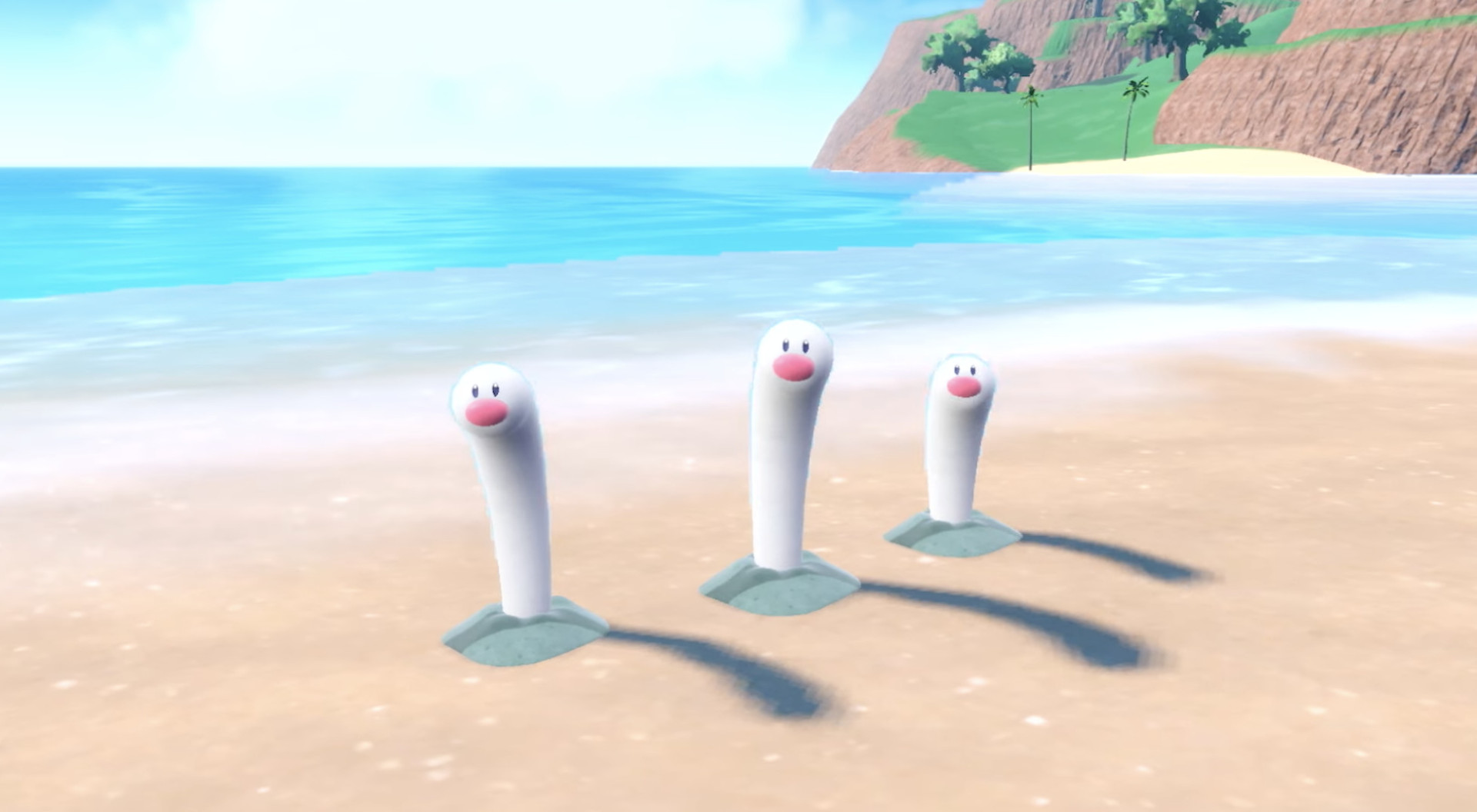 Wiglett Garden Eel reveal trailer Water type splash like Diglett Pokémon Scarlet and Violet