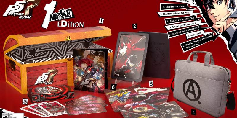 Persona 5 Royal 1 More Edition physical collectors edition preorder Atlus Store Sega box Akechi bag collector's