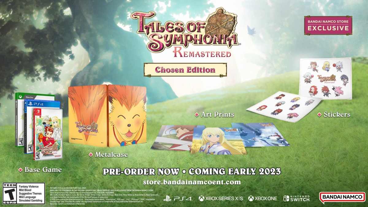 Announcement trailer: Bandai Namco brings Tales of Symphonia Remastered to Nintendo Switch, PS4, Xbox One, & PC (Steam) in early 2023.