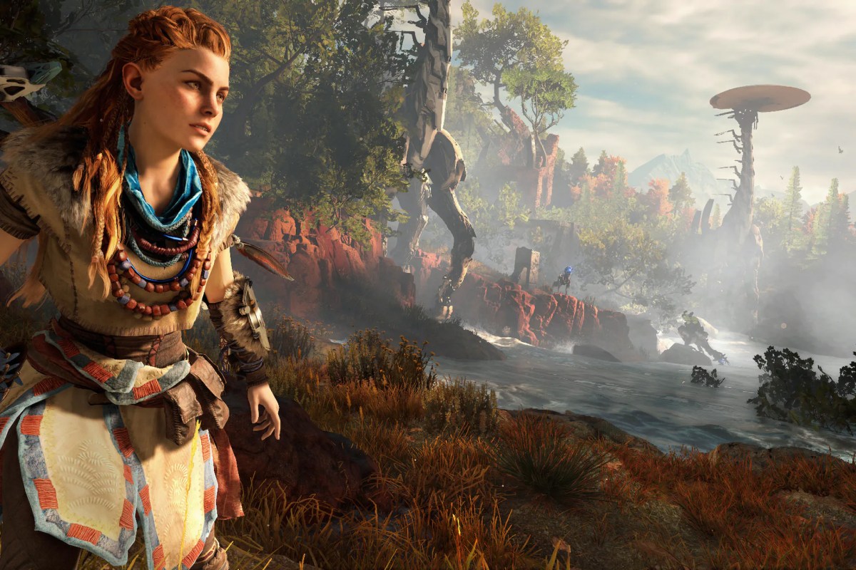 Sony Guerrilla Games Horizon Zero Dawn remake remaster PS5 multiplayer game report reportedly in development with Forbidden West addition