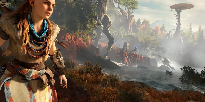 Sony Guerrilla Games Horizon Zero Dawn remake remaster PS5 multiplayer game report reportedly in development with Forbidden West addition