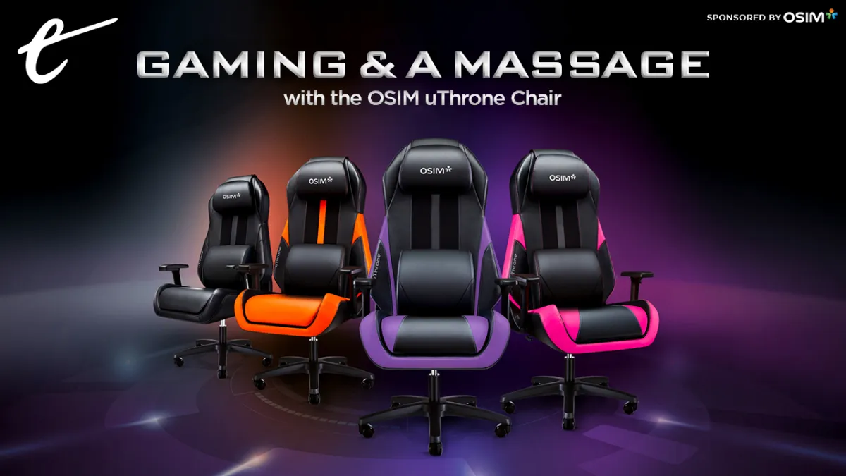 OSIM uThrone gaming massage chair comfort features overview with Nick Calandra at The Escapist