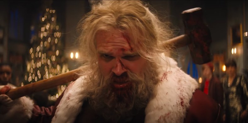 The Violent Night trailer is here, revealing an action comedy where Santa Claus (David Harbour) kills lots of people on the naughty list.