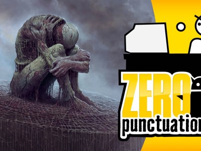 Scorn review Zero Punctuation Yahtzee Croshaw Ebb Software horror puzzle game FPS