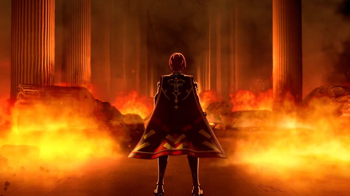 Fire Emblem Engage story trailer evil Marth with red hair