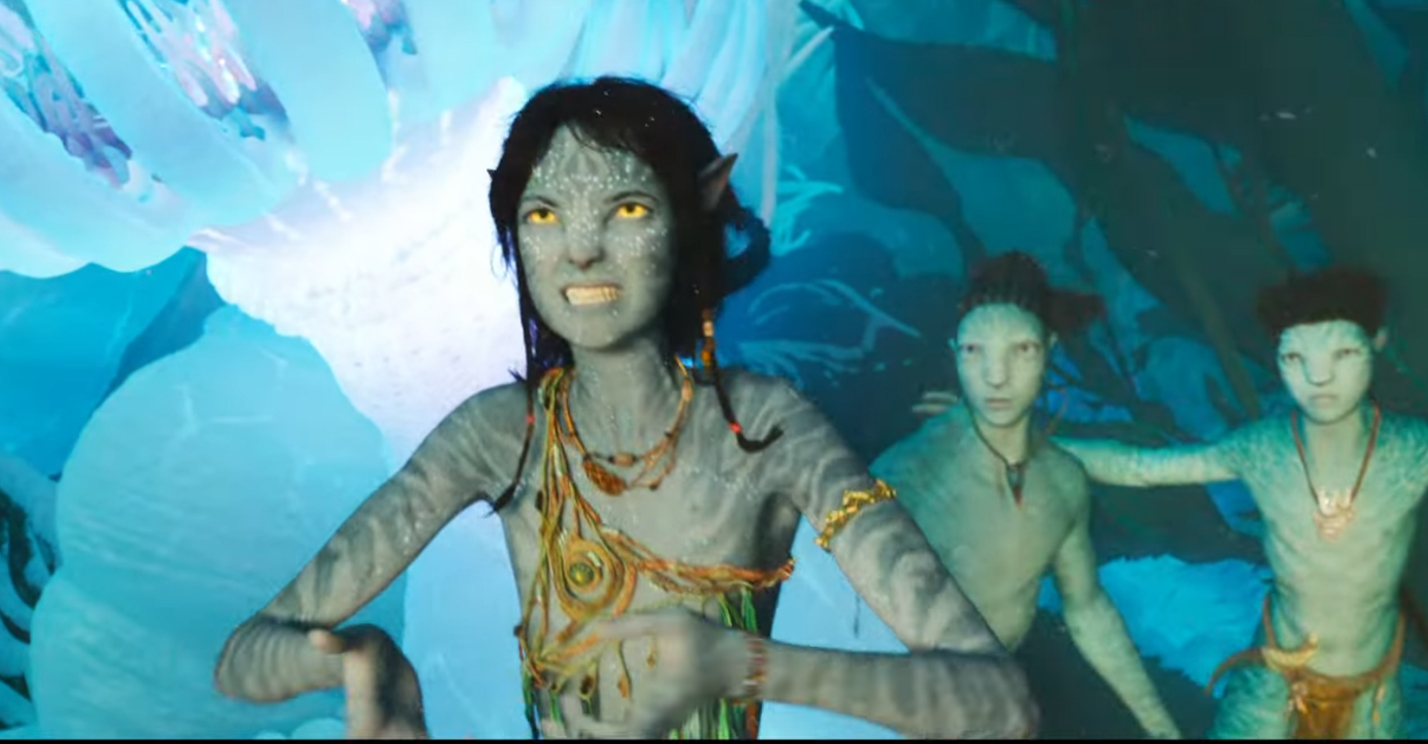 The second, official Avatar: The Way of Water trailer showcases the full water visual FX that James Cameron has innovated for this movie.