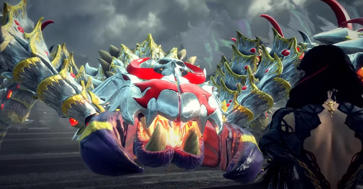 Bayonetta 3 has unique organic spectacle action set pieces with Demon Slave, perfectly cohesive, on Nintendo Switch from PlatinumGames