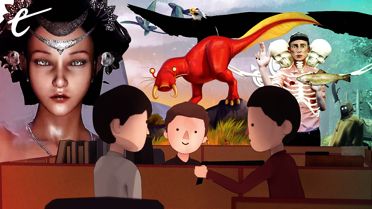 Here are five more cool indie games to watch for in the future: Graveless, Adapt, Unwording, We Kill Monsters, and The Forest Cathedral!