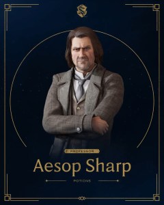 Todos los personajes de Hogwarts Legacy Aesop Sharp